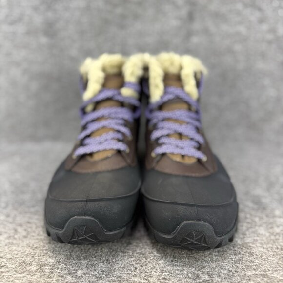 ✅Women's 10M Merrell Fluorecein Winter Boots Brown Waterproof Faux Fur Insulated - Picture 7 of 10
